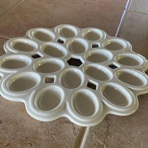 White Ceramic Egg Holder